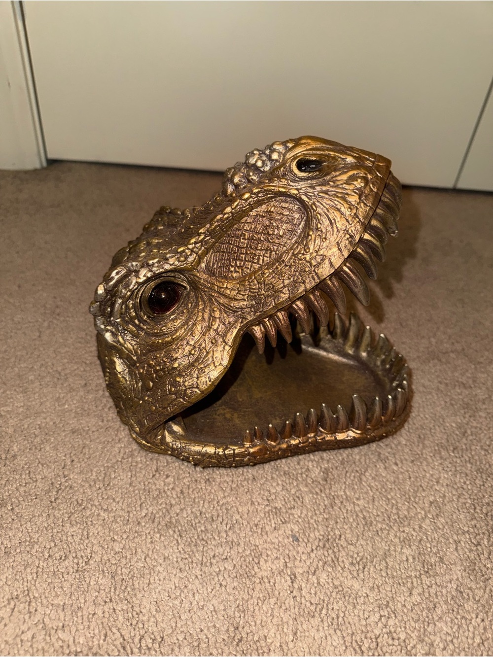 T-Rex dinosaur head tray